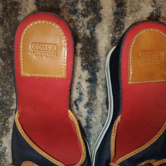 Coach Red/Blue Alyssa Sandal Wedges || 8B || EUC - Picture 7 of 13